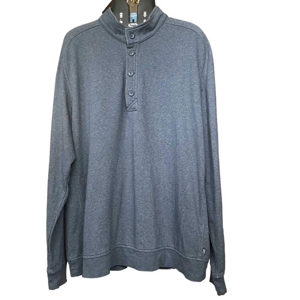 Cutter & Buck Men’s Saturday Cotton Blend Mens Mock Pullover Sweatshirt Size XXL